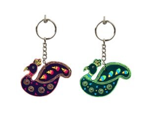 Peacock - Key Chain - Set of 2