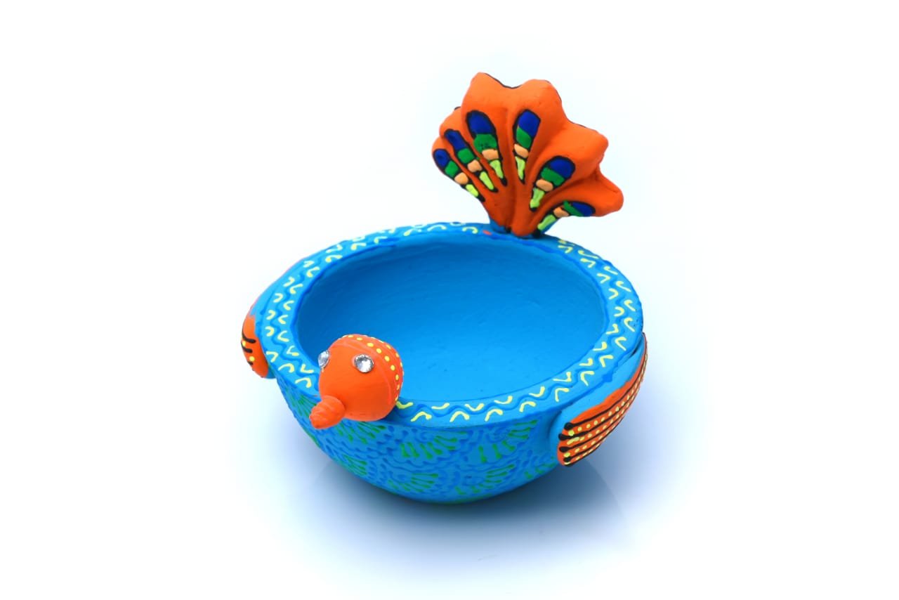 Bird – Turquoise (Diya / T-Light Holder)