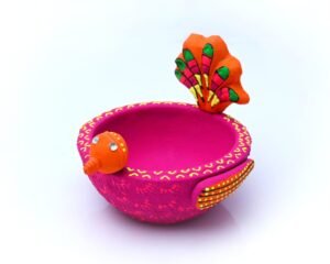 Bird - Pink (Diya / T-Light Holder)