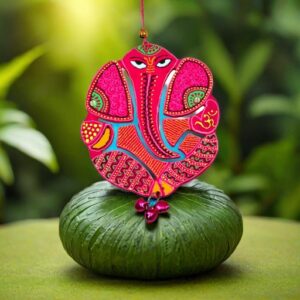 Handmade Wooden Ganesha Hangings for Home Decor