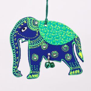 Wooden Elephant X-Mas Ornaments for Christmas - Available in 4 Colors