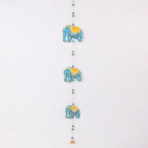 Handcrafted Wooden Elephant Wall Hanging - Available in 2 Colors