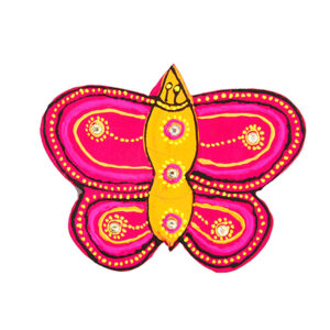 Handmade Butterfly Wooden Fridge Magnet for Decoration - Available in 2 Colors