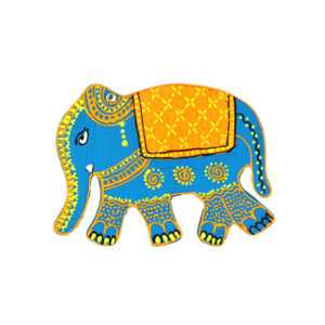 Handmade Elephant Wooden Fridge Magnet for Gifting - Available in 3 Colors