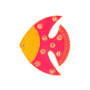 Handmade Fish Fridge Wooden Magnet for Kitchen Decor - Available in 2 Colors