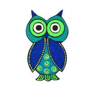 Handcrafted Owl Wooden Fridge Magnet for Kitchen - Available in 2 Colors